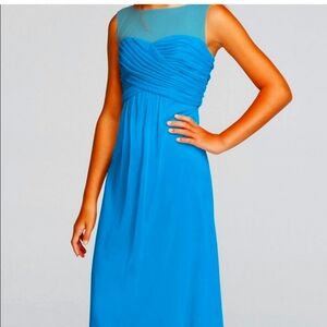 Elegant Blue Sleeveless Dress